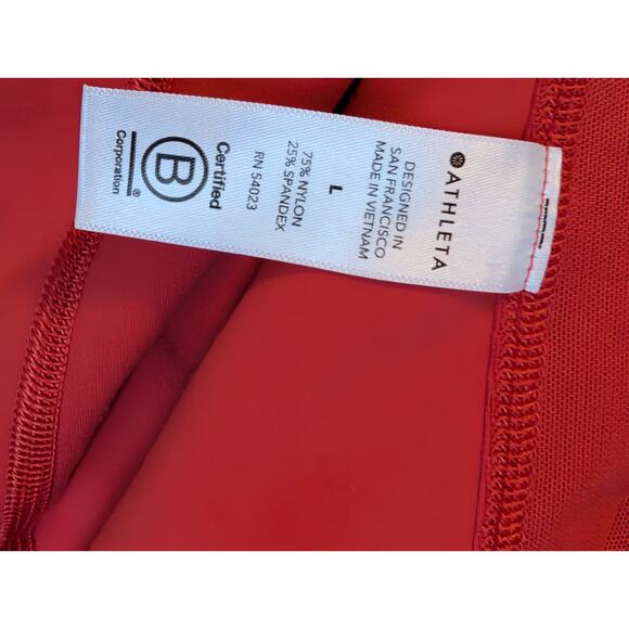Athleta Full Zip Fitness Salutation Jacket - Women's Size L - Red Lychee - Picture 7 of 7